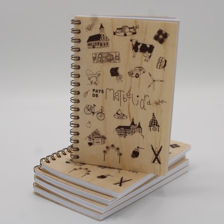 Carnet couverture bois - Pays de Montbéliard