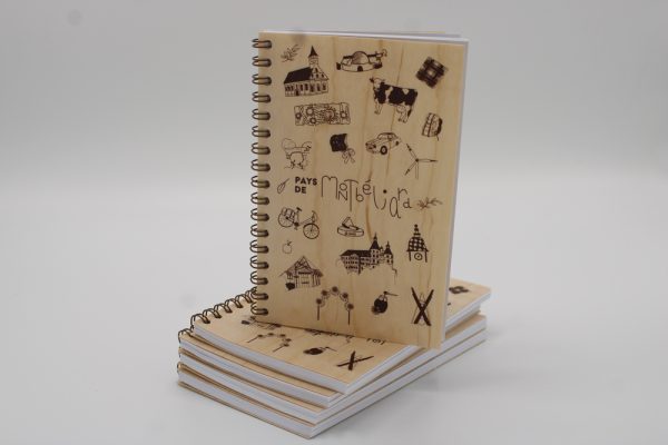 Carnet couverture bois - Pays de Montbéliard