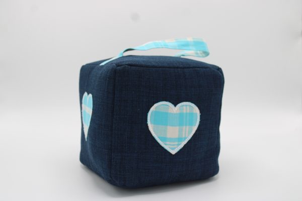 Câle porte cube avec insert cœur en verquelure – Image 2