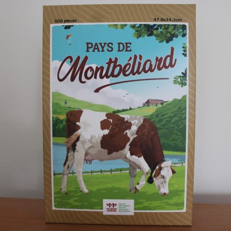 Puzzle illustration vintage "Pays de Montbéliard"