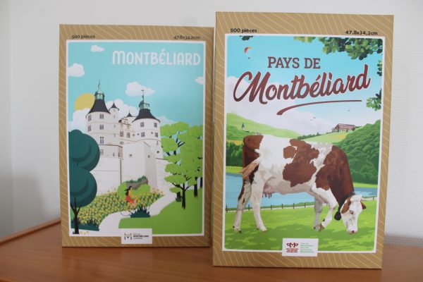 Puzzle illustration vintage "Pays de Montbéliard" – Image 2