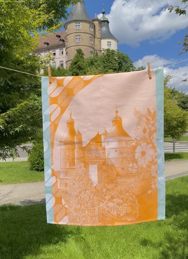 Torchon "Château de Montbéliard" - Le Jacquard Français