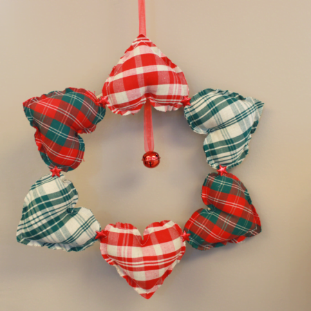 Couronne cœurs en verquelure